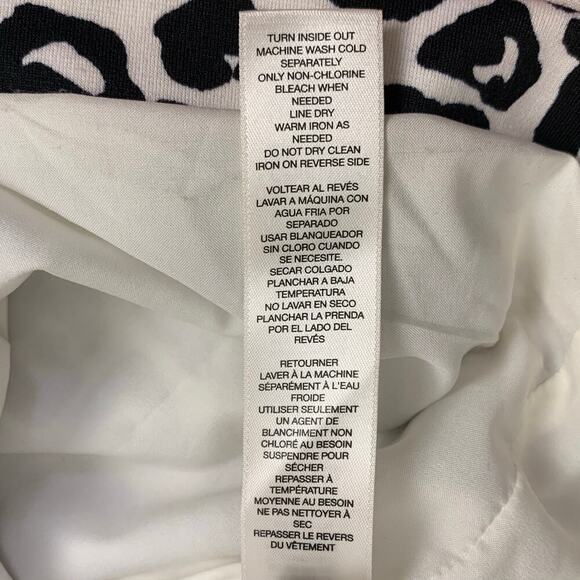 Chicos Black Faux Leather Leopard Print Long Jacket Size M 8 - Picture 7 of 10